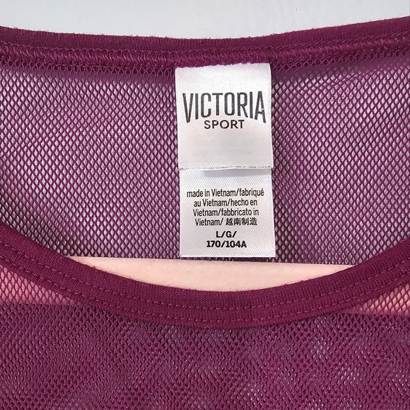 Victoria’s Secret Sport Violet Mesh Tee - Picture 4 of 5